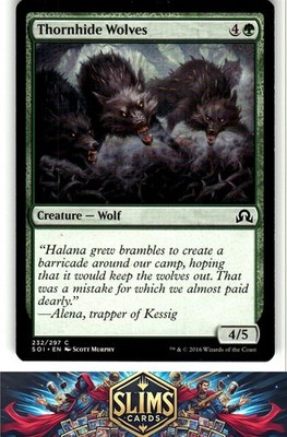 Magic the Gathering MTG Shadows over Innistrad Thornhide Wolves #232 Buy 2 Get 1
