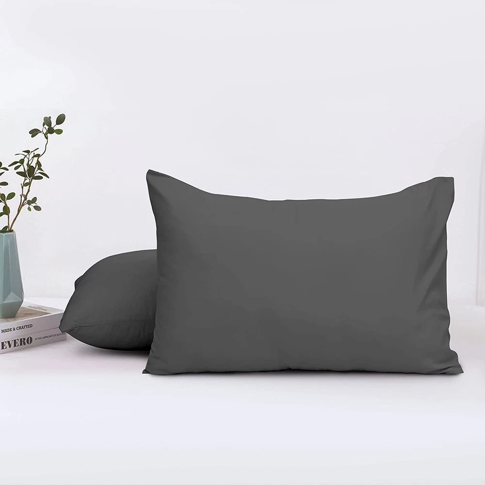 Travel Pillow Case 12x18 Size Pack of 2 Pieces 100% Egyptian Cotton Envelope ...