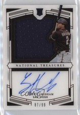 2020 National Treasures 2021 Panini Update 87/99 Trent Grisham #RSS-TG Auto 2u3