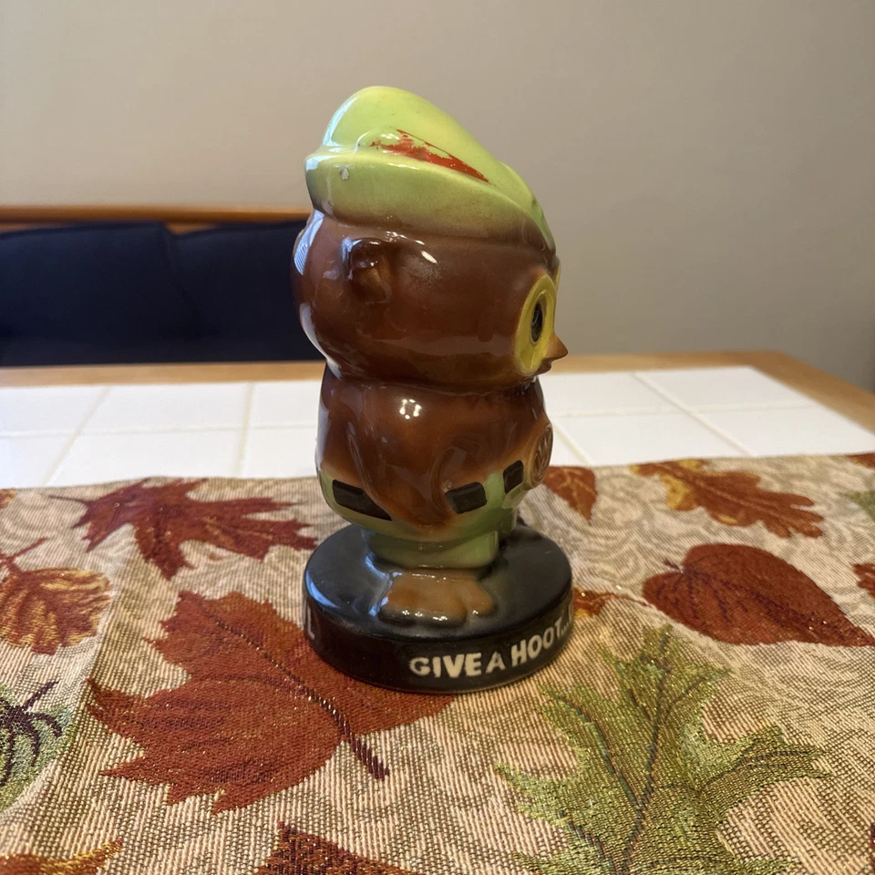 Woodsy Owl Bank GIVE A HOOT DON'T POLLUTE Vintage McCOY Forrest - Image 2 of 4