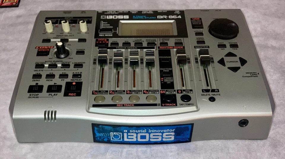 Boss BR-864 8-Track Digital Studio Recorder AC Adapter 512mb Card Manual Working - Image 3 of 4