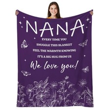Nana Blanket, Gifts for Nana, Birthday Gifts for Grandma from Grandkids, to M...