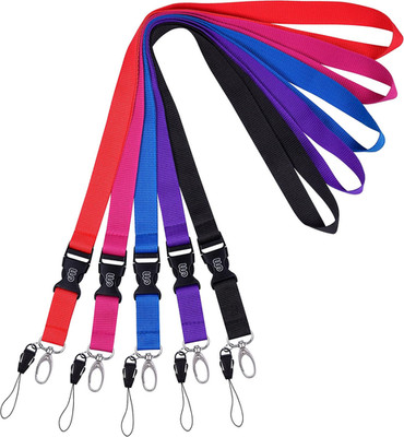 Wisdompro Office Lanyard, 5 Pack 23 Inch Quick Release Neck Lanyard Strap with D