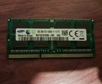 Samsung 1x8GB DDR3 1600 PC3-12800S 204-Pin SO-DIMM 2Rx8 M471B1G73EB0-CK0