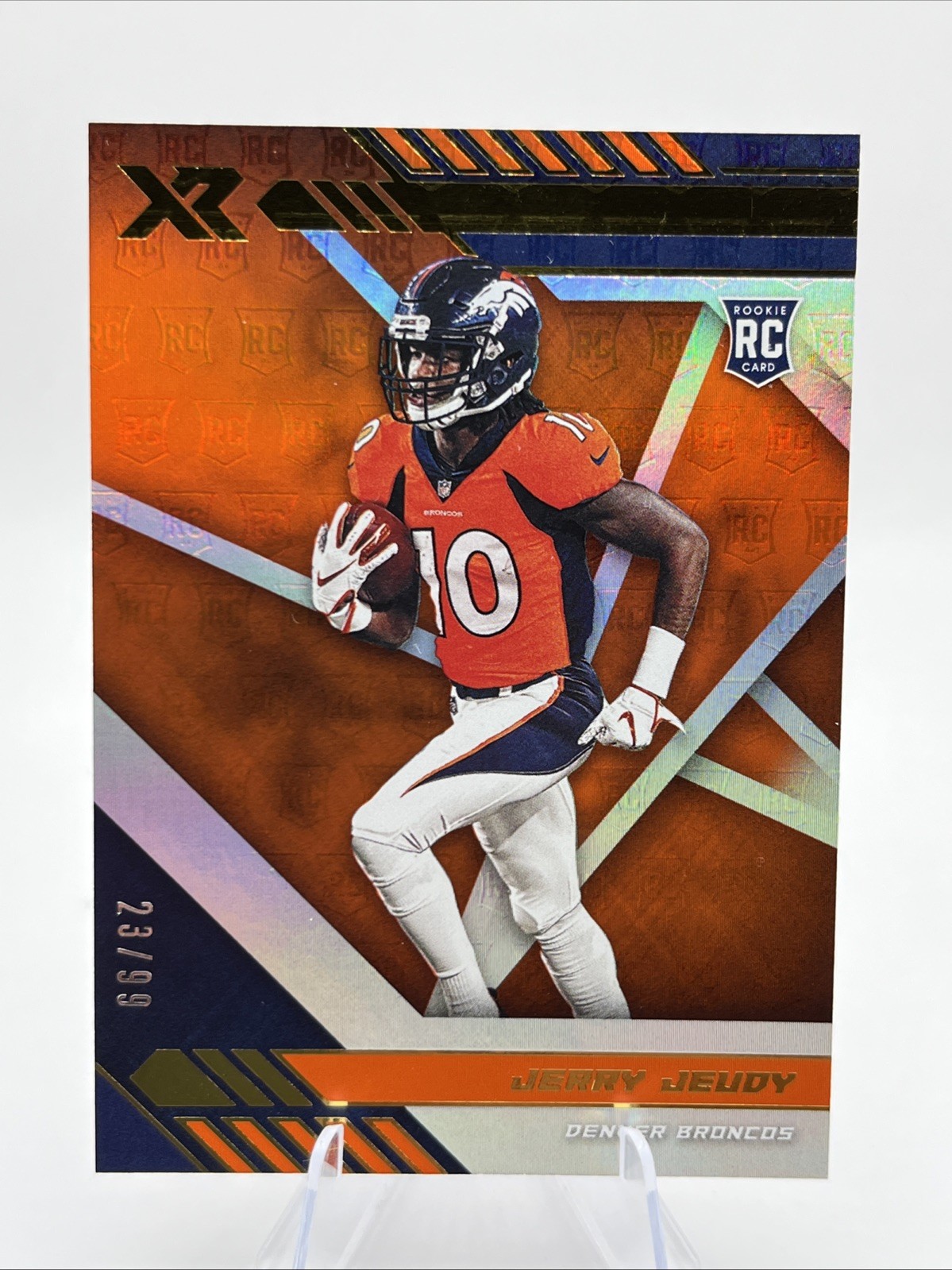 2020 Panini XR - Rookie Jerry Jeudy #105 Orange /99 (RC)