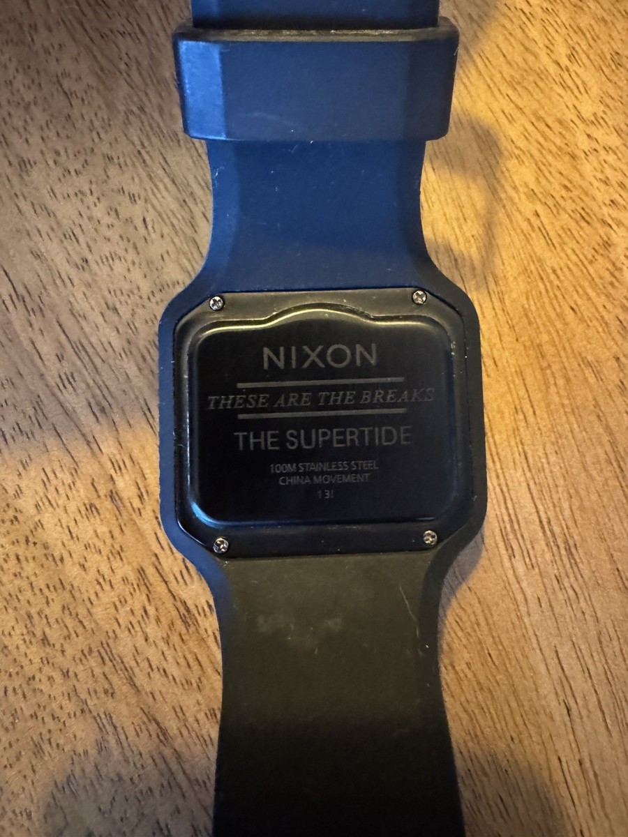 Nixon Supertide Tide Watch All Black | eBay