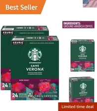 48 Count Caffè Verona Dark Roast Pods - Indulgent Cocoa and Caramel Flavor