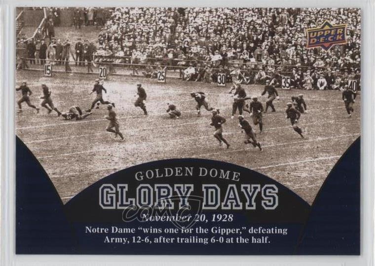 2013 Upper Deck University of Glory Days Notre Dame Fighting Irish #96 0a9