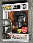 Funko POP Star Wars THE MANDALORIAN WITH DARKSABER GITD GameStop Exclusive #604