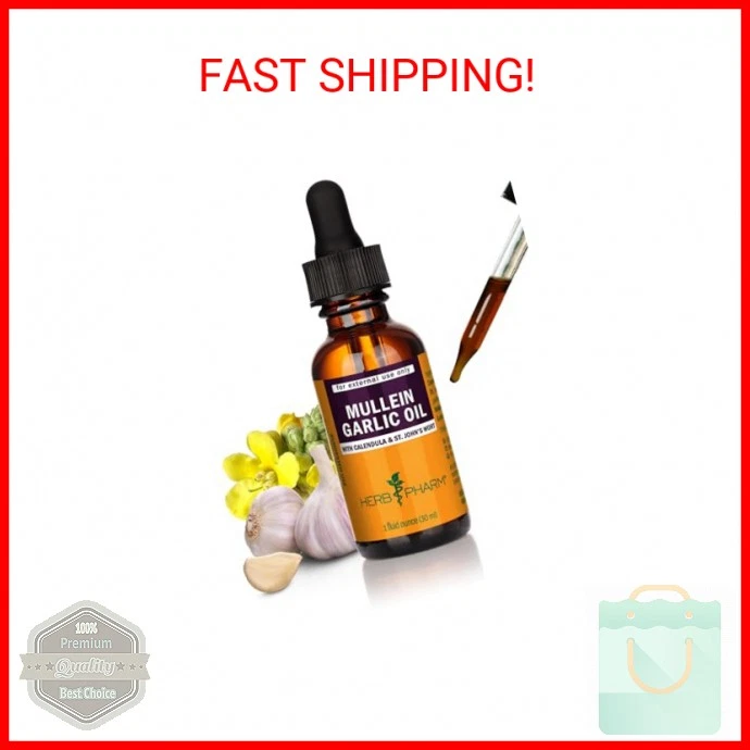 Herb Pharm коровяк чеснок растительное масло - содержит календулу, чеснок, коровяк потоки - Изображение 2 из 2