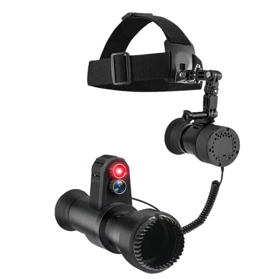 4xZoom Digital Night Vision Infrared Monocular Helmet Head Mount Hunting Scope - Image 2 of 4