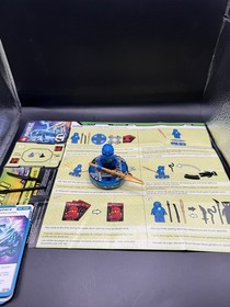 LEGO Ninjago 9570 NRG Jay Minifigure with 3 Weapon, 5 Card, Spinner, And Manual