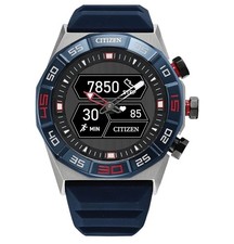Excellent Citizen CZ Smart PQ2 Hybrid Smartwatch Blue Silicone 44mm JX2008-06E