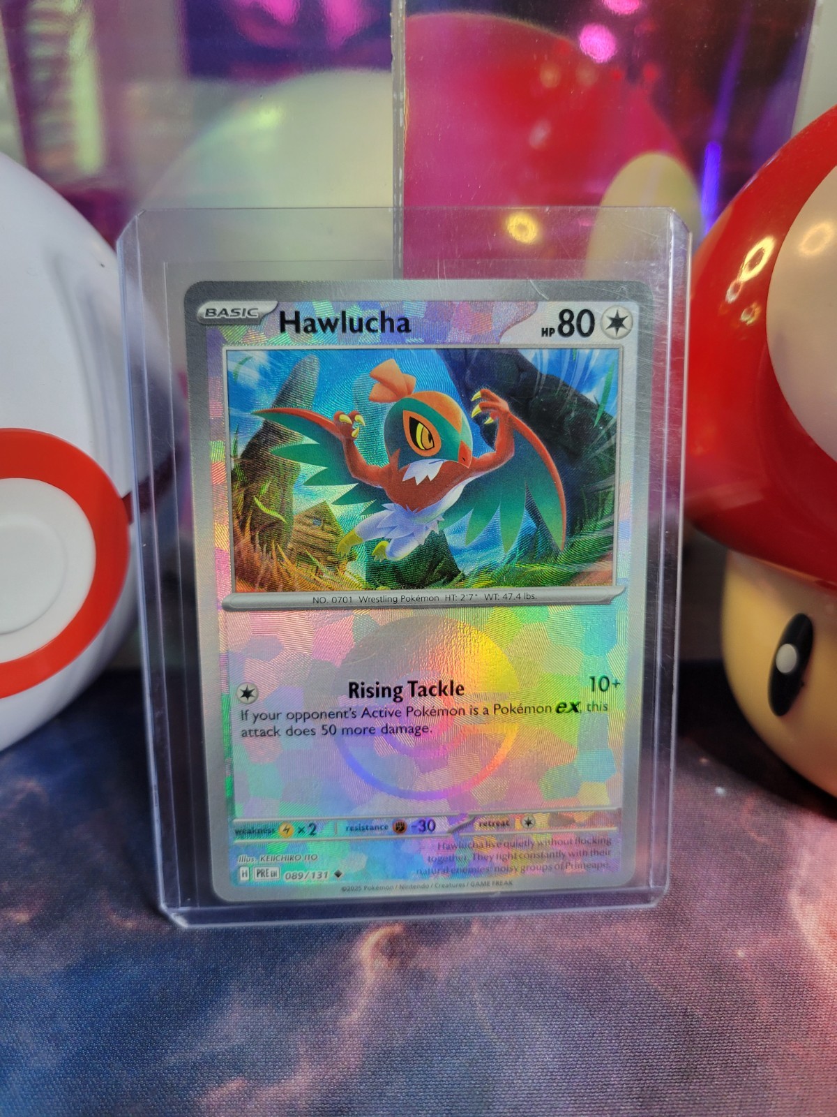 Hawlucha 89/131 Pokémon TCG S&V Prismatic Evolutions Pokéball Uncommon Holo NM