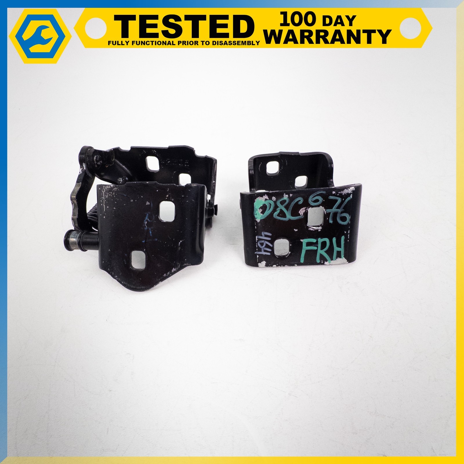 05-13 CHEVROLET CORVETTE C6 XLR FRONT RIGHT SIDE LOWER UPPER DOOR HINGE SET OEM