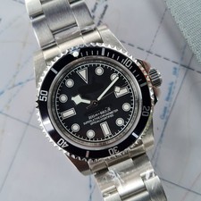 HWC 39mm Vintage Snowflake Sub Seiko NH38 orologio subacqueo uomo modded personalizzato