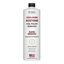 Removedor de esmalte de uñas 100 % acetona pura | Calidad profesional | Fácil de usar | Rap