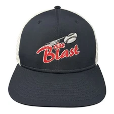 Boise Blast Fitted Trucker Hat Black Medium Lightweight Mesh Back The Game
