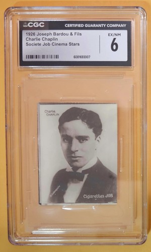 1926 Societe Job Cinema Stars Tobacco Charlie Chaplin CGC 6.0