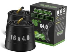 2 Pack 16 x 4.0 Fat Inner Tube with 45 Degree Angled Schrader Valve