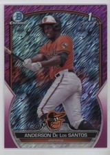 2023 Bowman Chrome Fuchsia Shimmer Refractor 1/199 Anderson De Los Santos 0l44