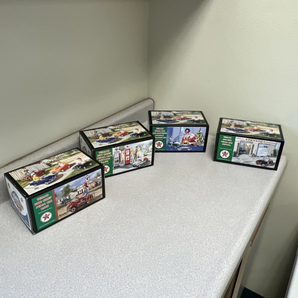 Lote de 4 Réplica de Coche Texaco Pedal Banco Diecast 1948 BMC Petróleo y Gas Coleccionables Foto 2 de 4