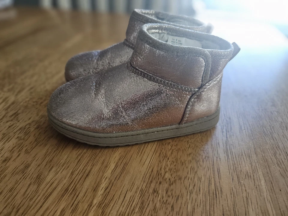 Jumping Beans ботинок ребенка ясельного возраста девочек зимние ботинки, размер 9T, розовое золото - Изображение 3 из 4