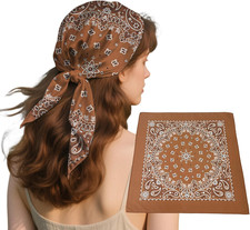 Bandana Single Pack Soft Thin 27 Inch Cotton Paisley Design Extra Large Headwear