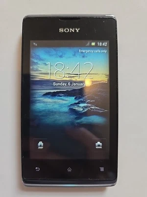 Sony Xperia E Model C1505 Smartphone Black Working Unlocked - Image 1 of 4