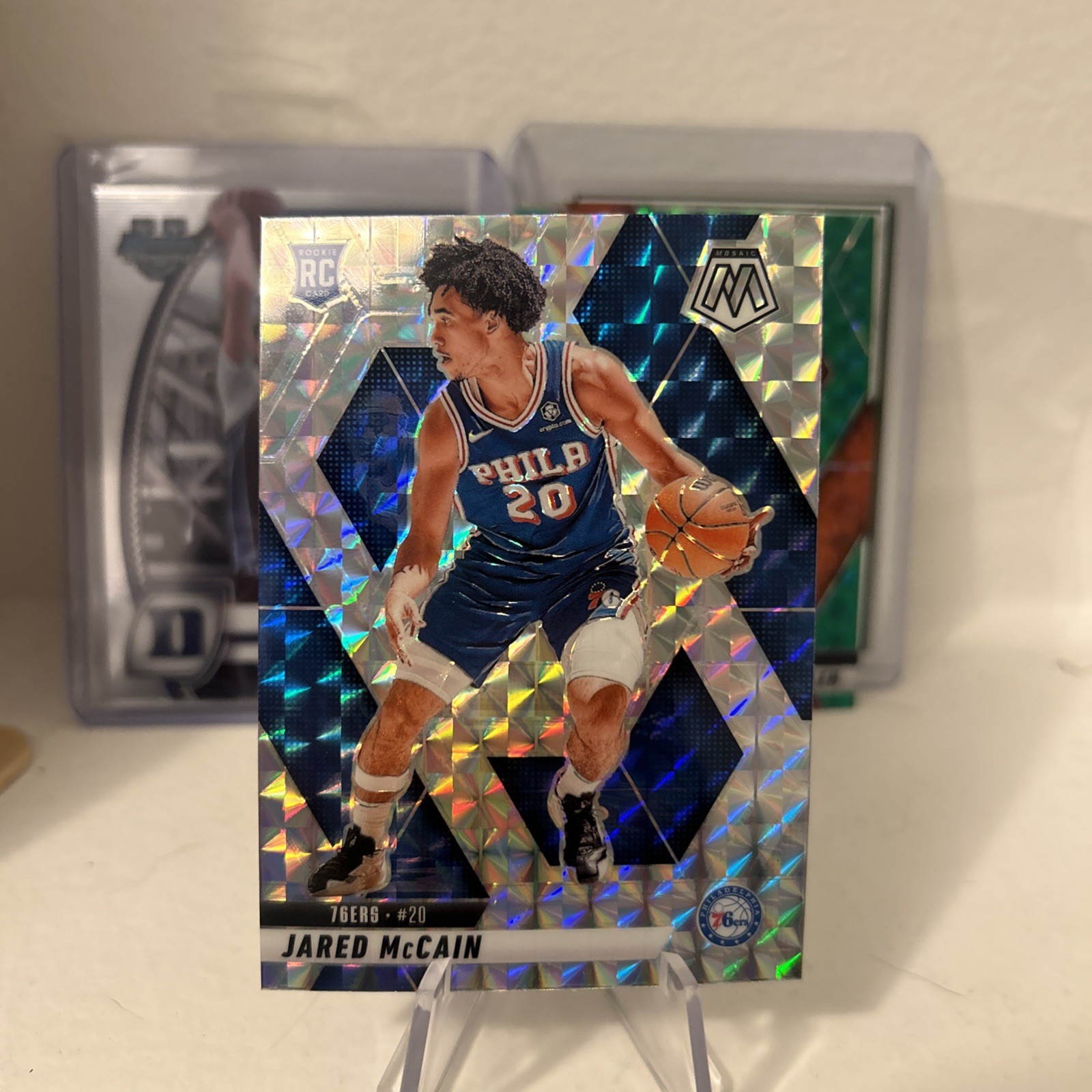 2024-25 Panini Mosaic - Rookies Jared McCain #228 Silver Prizm (RC)