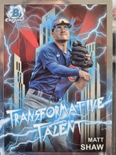 2023 Bowman Draft Matt Shaw Transformative Talent #TT-7 Chicago Cubs