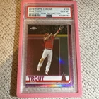 Mike Trout 2019 Topps Chrome Jumping Pink Refractor PSA 10 Gem Mint