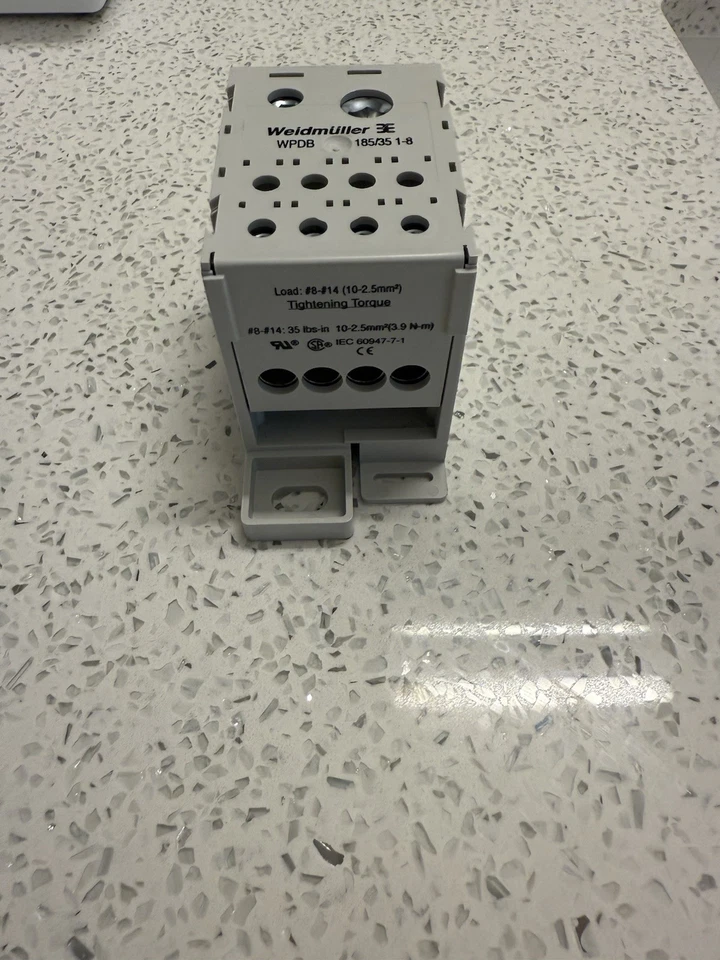 Weidmuller WPDB 185/35  1-8 Power Distribution Block 1879430000 - Image 3 of 3