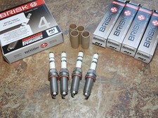 4x Bujías de iridio BRISK P41 aptas para: Renault Kadjar - 1.3 TCe - 2018 a 2023