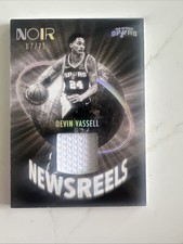 2021-22 Panini Noir - Newsreels Jerseys Devin Vassell #NWJ-DVV /75 (MEM)