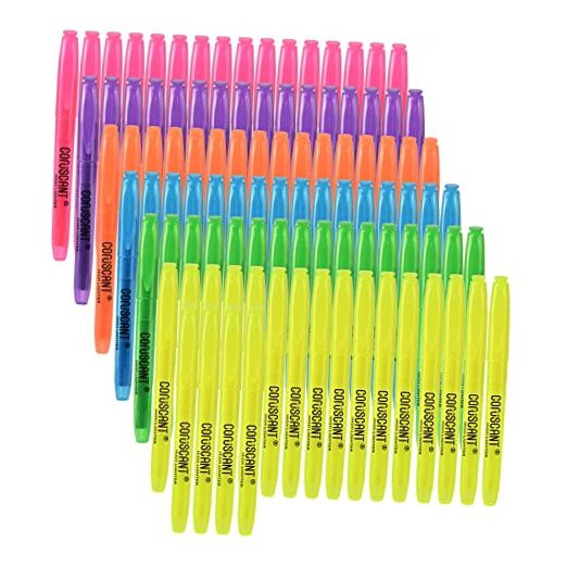 - 100 Pack Color Highlighter, Color 1 Count (pack Of 100)