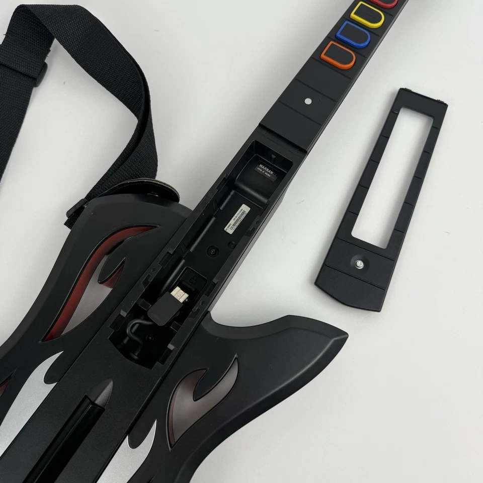 Guitar Hero Warriors Of Rock Nintendo Wii Guitar Controller & Strap Accessory - Image 4 of 4