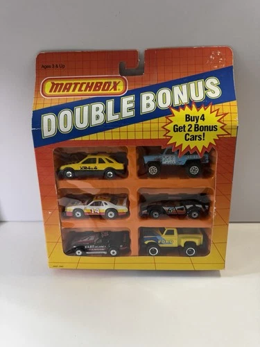 Matchbox 1987 Vintage Double Bonus 6 Diecast Car Pack #1090