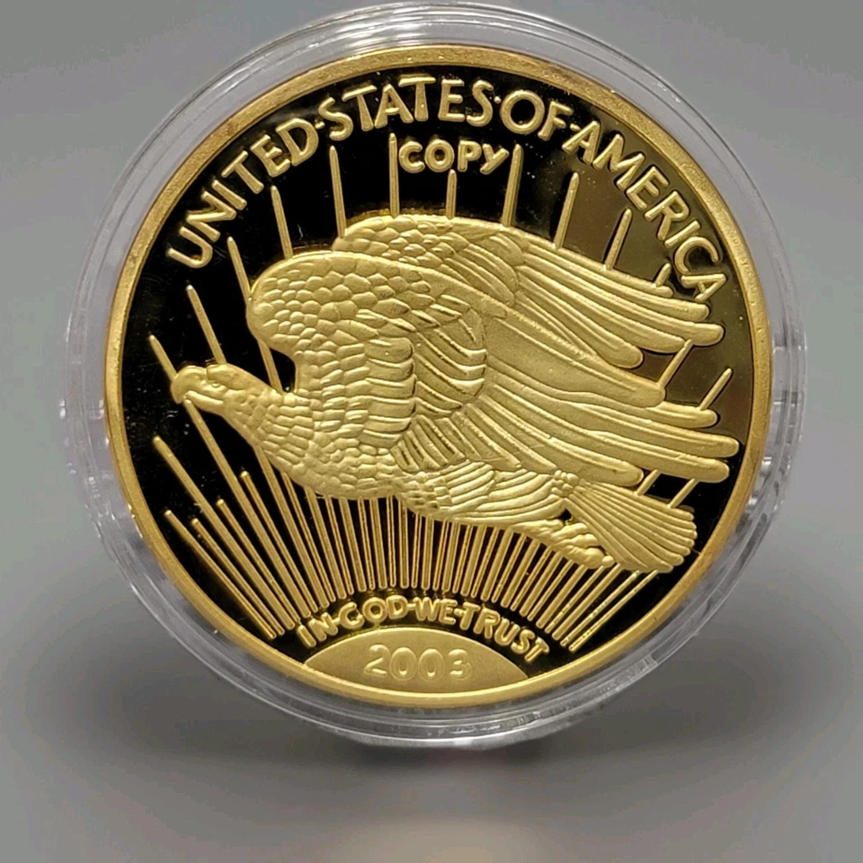 2003 American Mint 1933 Double Eagle Liberty 24k Gold Layered Proof Coin - Image 2 of 4