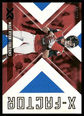 2018 Panini XR #XF9 Matt Ryan X-Factor Blue #/49