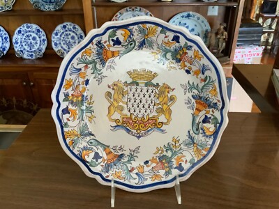 Antique French Faience Hand Painted Pottery Plate | eBay Antique French Faience Hand Painted Pottery Plate | eBay