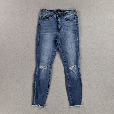 Refuge Size 6 High Rise Jegging Jeans Skinny Stretch Modern Distressed Frayed He