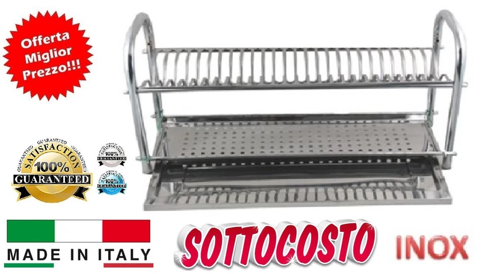 IDOR STORE SCOLAPIATTI COLAPIATTI BASE O APPOGGIO IN ACCIAIO INOX DA 70 CON RACCOGLIGOCCE