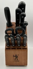 ZWILLING J.A. HENCKELS Knife Block and Partial Set- 10 out of 18 Knives