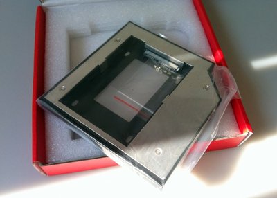 MicroStorage 2nd bay HDD/ SSD, SATA 2,5''  Eibaurahmen für Acer, HP, Dell, KIT334