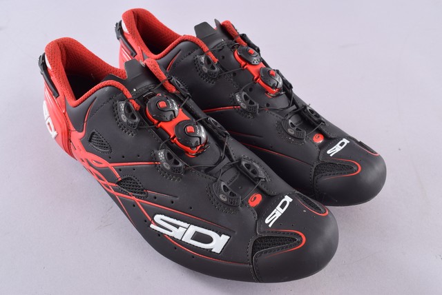 sidi shot matt black red