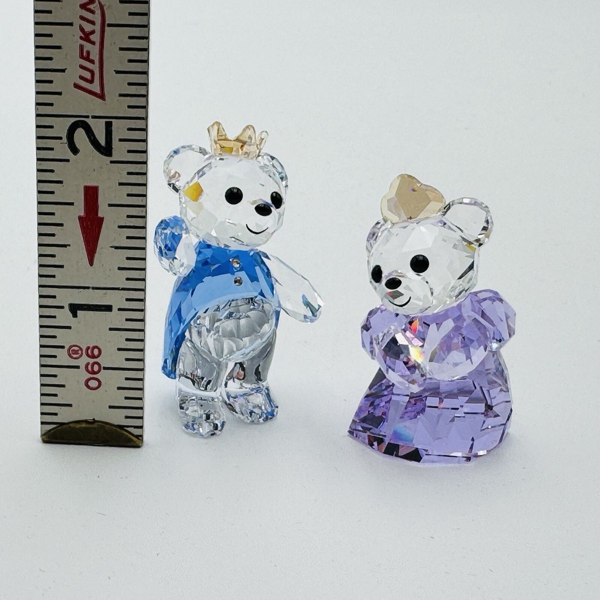 SWAROVSKI クリスベアー　 プリンスとプリンセス 台座の２点セット SWAROVSKI クリスベアー プリンスとプリンセス 台座の2点セット