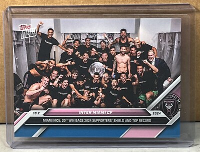 2024 TOPPS NOW MLS #140 INTER MIAMI CF LIONEL MESSI Blue Parallel 46/49