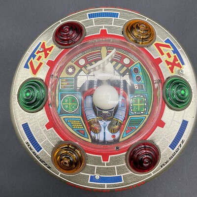Space Ship UFO X-7 Masudaya Japan Vintage Tin Toy Galactic Space Ship UFO X-7 Masudaya Japan Vintage Tin Toy Galactic