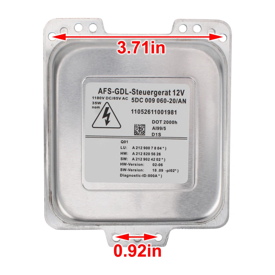 Xenon HID Headlight Ballast Module A2129007804 For Mercedes-Benz E350 E400 E500 - Image 3 of 4